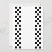 2 Fast Race rode auto thema verjaardagsfeestje Kaart (Achterkant)