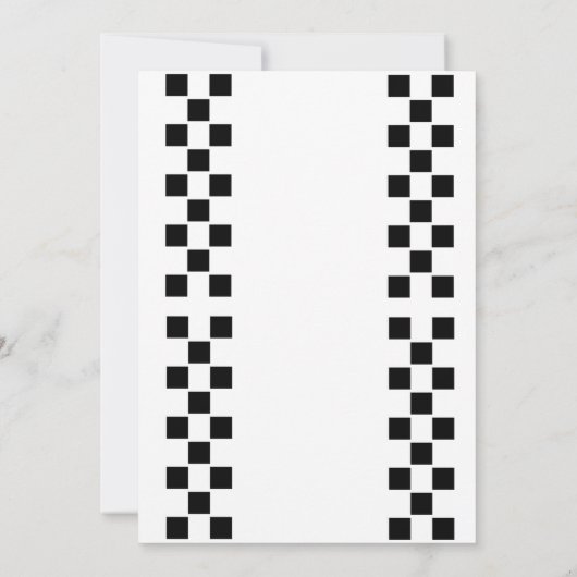 2 Fast Race rode auto thema verjaardagsfeestje Kaart (Achterkant)