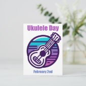 2 feb. - Ukelele Dag Briefkaart (Staand voorkant)