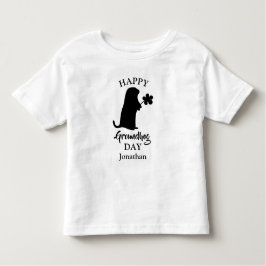 2 februari | Happy Groundhog Day Persoonlijke naam Kinder Shirts
