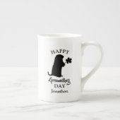 2 februari | Happy Groundhog Day Persoonlijke naam Porselein Kop (Rechts)