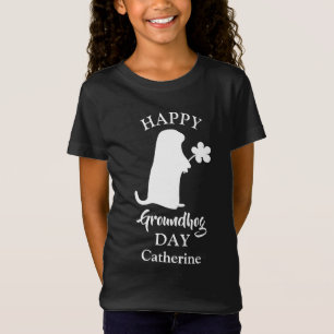 2 februari   Happy Groundhog Day Persoonlijke naam T-shirt