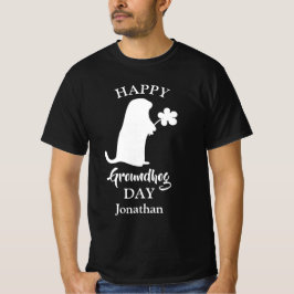 2 februari | Happy Groundhog Day Persoonlijke naam T-shirt