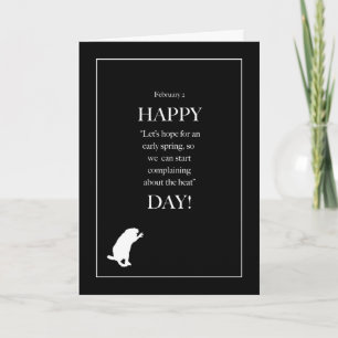 2 februari, Humoristische Dag Groundhog Kaart