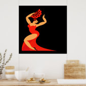 #2 Flamenco Dancer Poster Lg. (Keuken)