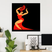 #2 Flamenco Dancer Poster Lg. (Thuiskantoor)