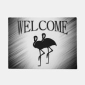 2 flamingo's deurmat (Voorkant)