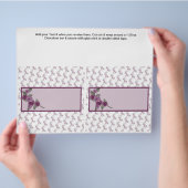 2 Floral Birthday Custom Snoep Bar wrappers Flyer (Hand)