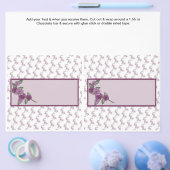 2 Floral Birthday Custom Snoep Bar wrappers Flyer (Enkel)