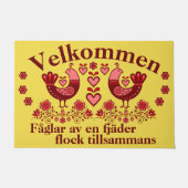2 Folk Fåglar av en fjäder, Velkommen/rød Deurmat (Voorkant)