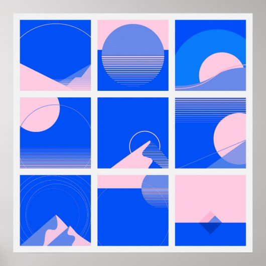 2-Foot Square Bauhaus Art Poster 7 (Voorkant)