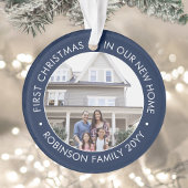 2 Foto 1 Kerstmis: Blauw-wit Ornament