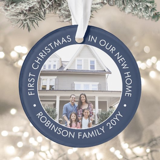 2 Foto 1 Kerstmis: Blauw-wit Ornament