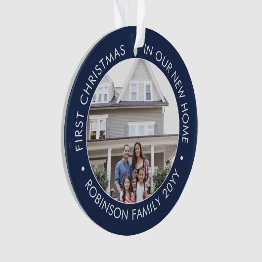 2 Foto 1 Kerstmis: Blauw-wit Ornament (voorkant)