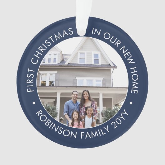 2 Foto 1 Kerstmis: Blauw-wit Ornament (voorkant)