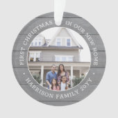 2 Foto 1e kerstdag: Housewarming Faux Grey Wood Ornament (voorkant)