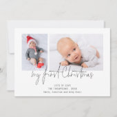 2 Foto 2026 Kalender Baby Eerste Kerst Feestdagenkaart (Voorkant)