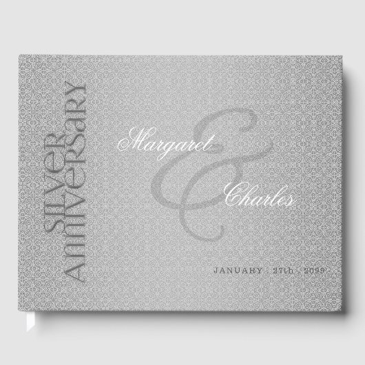 2-Foto 25th Silver Wedding Jubileum Party Gastenboek (Voorkant)