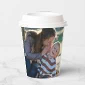 2 Foto Aangepaste Dubbelzijdig Papieren Bekers (Achterkant)