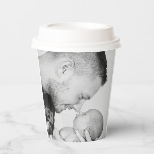 2 Foto Aangepaste Dubbelzijdig Papieren Bekers (Voorkant)