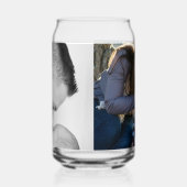 2 Foto Aangepaste Dubbelzijdige  Blikvorm Glas (Links)