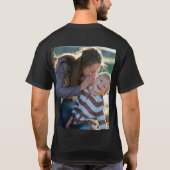 2 Foto Aangepaste Dubbelzijdige  T-shirt (Achterkant)