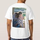 2 Foto Aangepaste Dubbelzijdige T-shirt (Achterkant)
