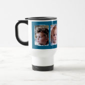 2 foto aangepaste tekst wit blauw reisbeker (Links)
