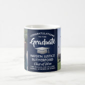 2 Foto Afstudeerproject Geborsteld Navy Blauw Wit Koffiemok (Center)