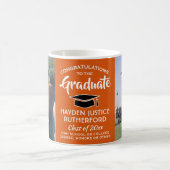 2 Foto Afstuderen Congrates Oranje Black and White Koffiemok (Center)