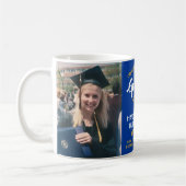2 Foto Afstuderen Congrates Royal Blue Gold Yellow Koffiemok (Links)