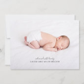 2 Foto Baby geboorteaankondiging (Achterkant)