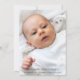 2 Foto Baby geboorteaankondiging