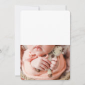 2 foto Baby Hartelijk dank Bedankkaart (Achterkant)