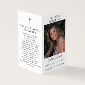 2 Foto Begrafenis Memorial Folder Prayer Kaart (Buitenkant)