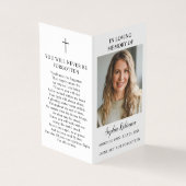 2 Foto Begrafenis Memorial Folder Prayer Kaart (Buitenkant)