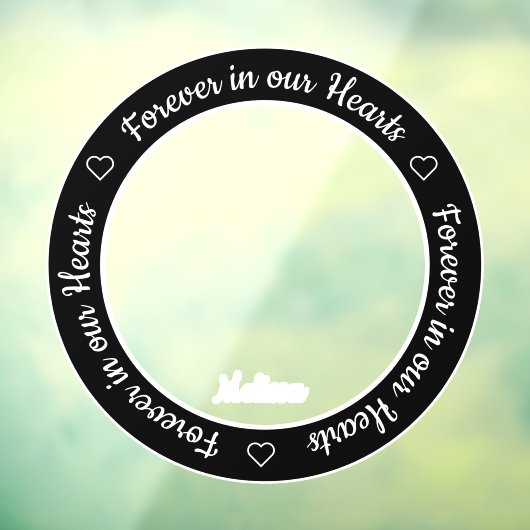 2 Foto begrafenis Memorial Raamsticker (Vel 3)