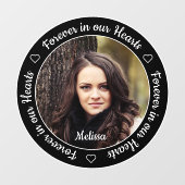 2 Foto begrafenis Memorial Raamsticker (Vel)