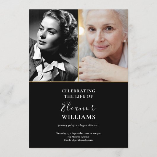 2 Foto begrafenisherdenking Orde van Service Programmakaart (Voorkant)