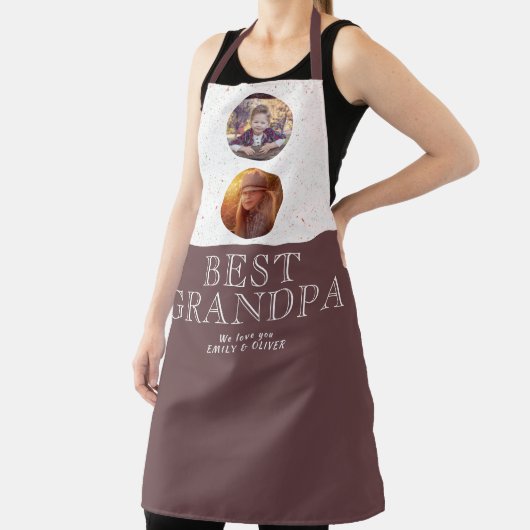 2 Foto Best Grandpa Father Day Keepomwille Schort (Insitu)