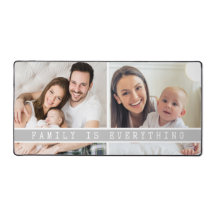 2 foto collage familie is alles citaat grijs