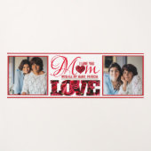 2 foto Collage Floral Modern Elegant Moederdag Yogamat (Voorkant (horizontaal))