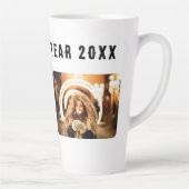 2 Foto Collage Happy Nieuwjaar 2023 Latte Mok (Rechts)