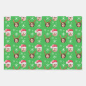 2 Foto Collage Santa en Rendier Inpakpapier Vel (Voorkant)