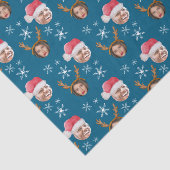 2 Foto Collage Santa en Rendier Tissuepapier (Detail)