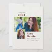 2 Foto College Gradun Auburn Cream Aankondiging (Voorkant)