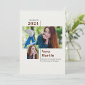 2 Foto College Gradun Auburn Cream Aankondiging (Staand voorkant)