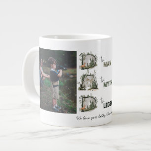 2 Foto DAD Het Man Myth Legend Outdoor Type Grote Koffiekop
