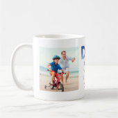 2 Foto DAD the Man Myth Legend Blue Personalized Koffiemok (Links)