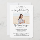 2 Foto drive-by Surprise Birthday Party parade Kaart (Voorkant)